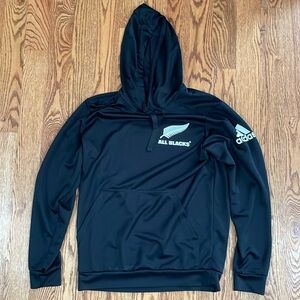 Adidas Black Hoodie with White Logo
